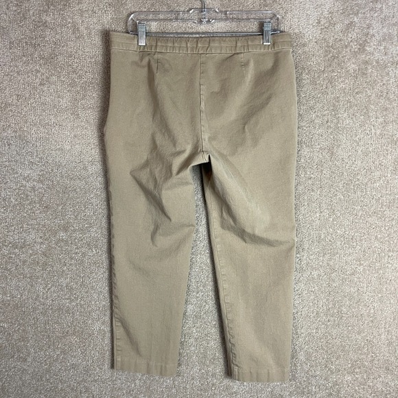 J.Jill Ankle Pants Womens Petite 14P Brown Side Zip Precision Stretch Slim Leg - Picture 10 of 11